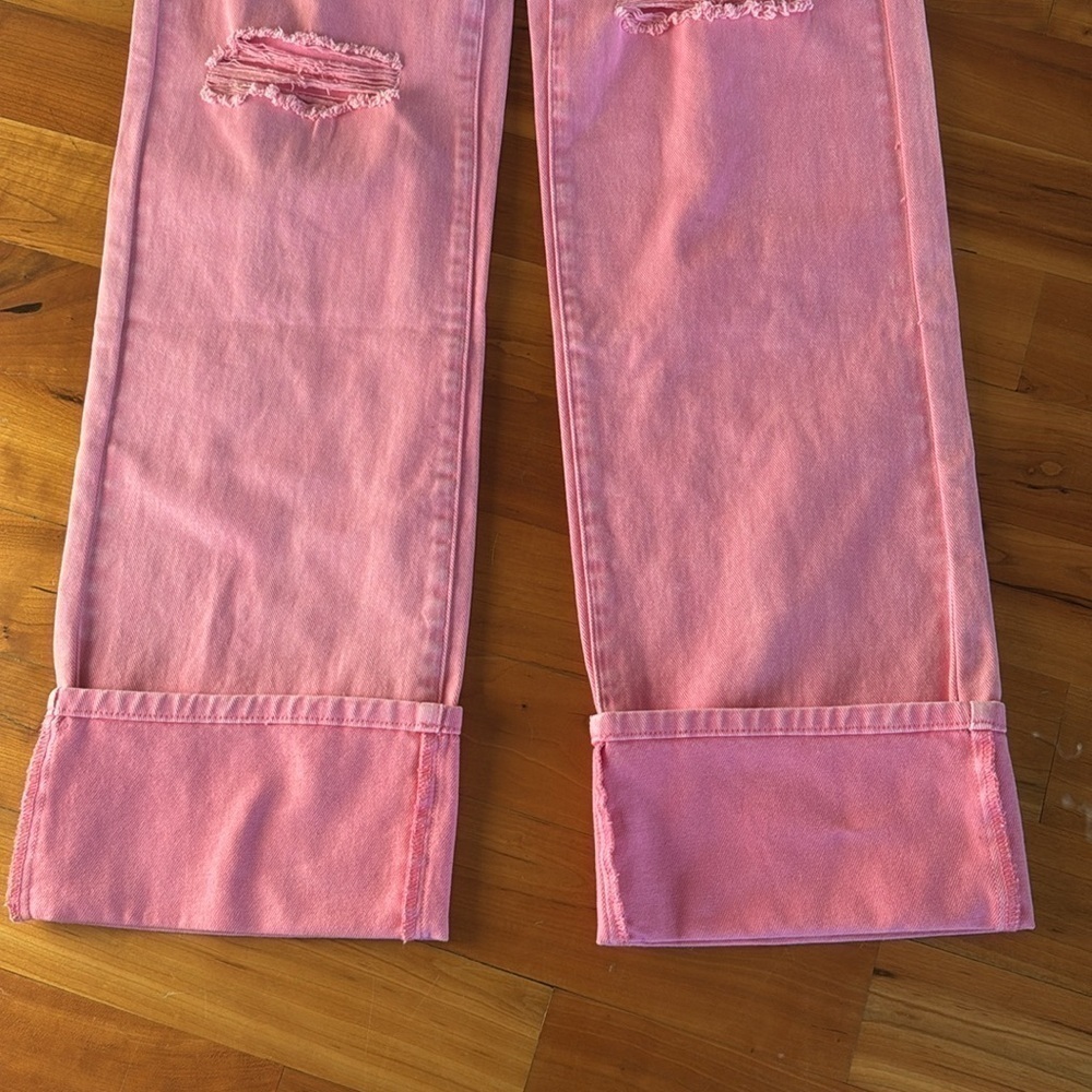 NEW SER.O.YA MARGOT CUFFED BOYFRIEND JEANS NWT slouchy baggy distressed Seroya - Picture 12 of 17